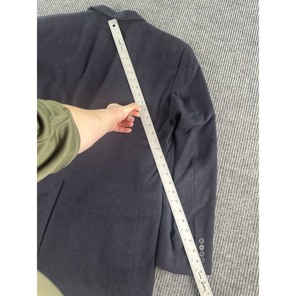 Vintage Polo Ralph Lauren Sport Coat 41 R Blue Camel Hair Solid Premium USA - Picture 6 of 14